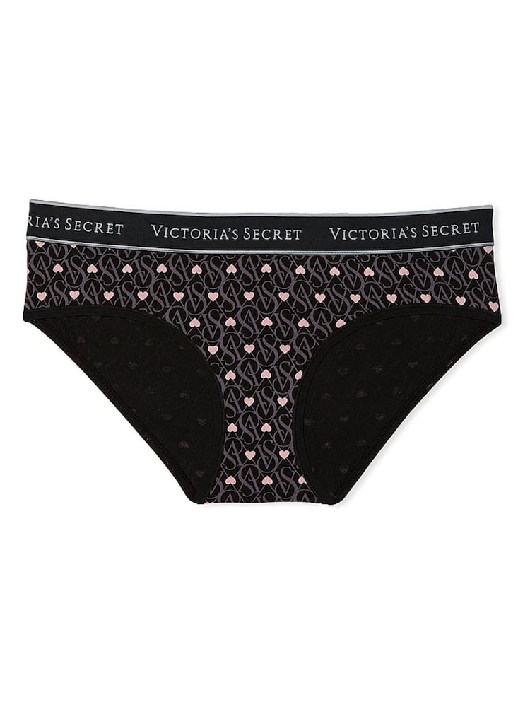 Victoria's Secret Black Hearts Hipster Knickers - Image 2 of 2