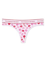 Victoria's Secret White Kisses Thong Knickers - Image 3 of 3