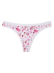 Victoria's Secret White Valentines Thong Knickers - Image 3 of 3