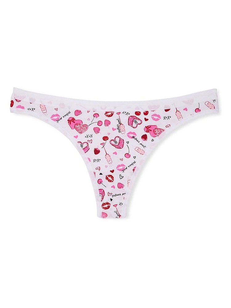 Victoria's Secret White Valentines Thong Knickers - Image 3 of 3