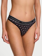 Victoria's Secret Black Hearts Thong Knickers - Image 1 of 3