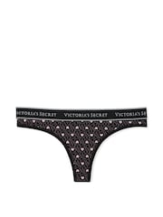 Victoria's Secret Black Hearts Thong Knickers - Image 3 of 3