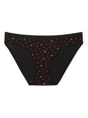 Victoria's Secret Black Mini Hearts Bikini Knickers - Image 1 of 1