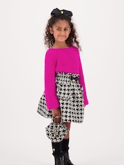Angels Face Black Cracker Houndstooth Jacquard Skirt - Image 3 of 4