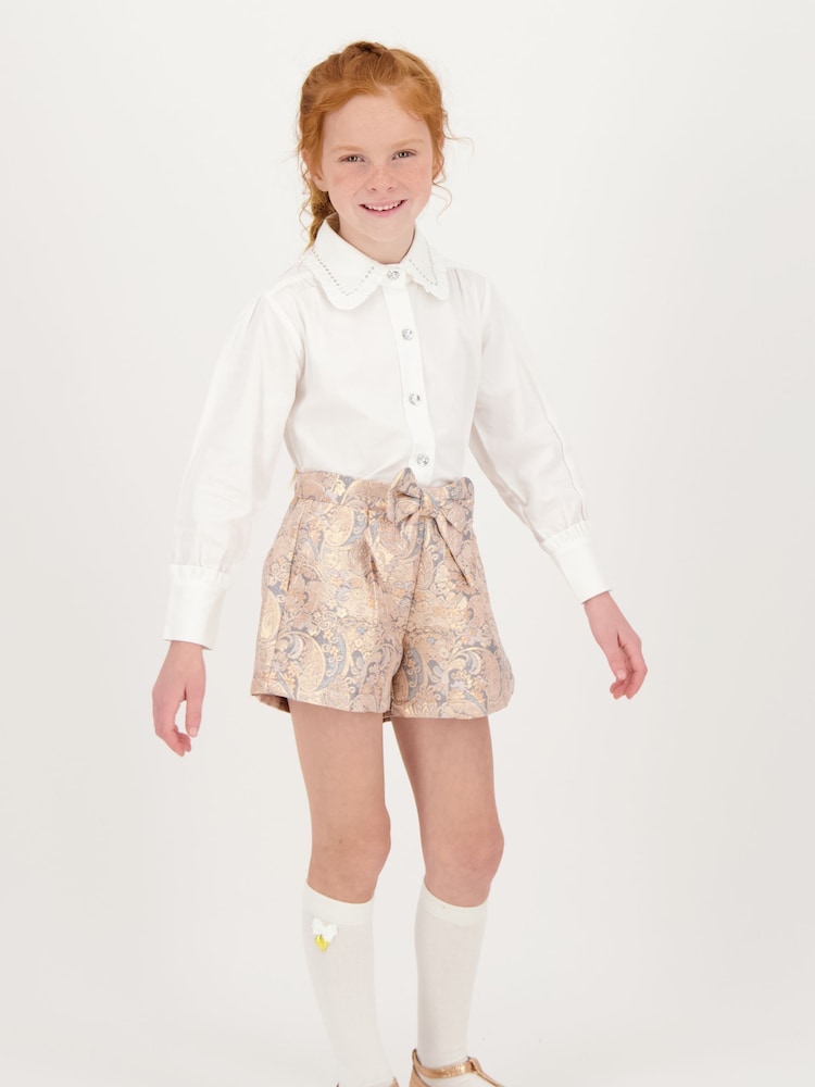 Angels Face Brittany 100% Cotton White Blouse - Image 2 of 3