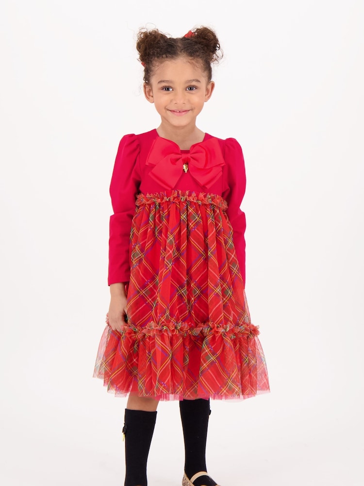Angels Face Red Tavia Tartan Dress - Image 1 of 4