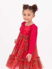 Angels Face Red Tavia Tartan Dress - Image 2 of 4