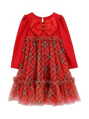Angels Face Red Tavia Tartan Dress - Image 4 of 4