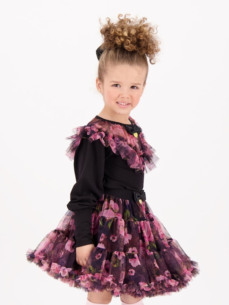 Angels Face Black Deidre Kew Tulle Top - Image 1 of 4