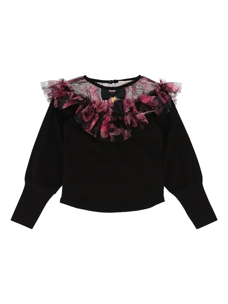 Angels Face Black Deidre Kew Tulle Top - Image 4 of 4