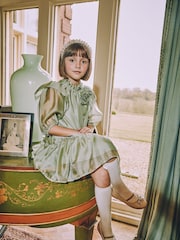 Angels Face Green Lark Rose Trim Dress - Image 1 of 5