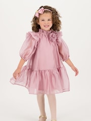 Angels Face Pink Lark Rose Trim Dress - Image 1 of 4