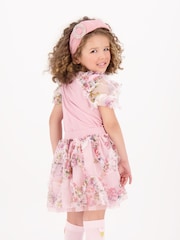 Angels Face Pink Codie Floral Tulle Top - Image 2 of 3
