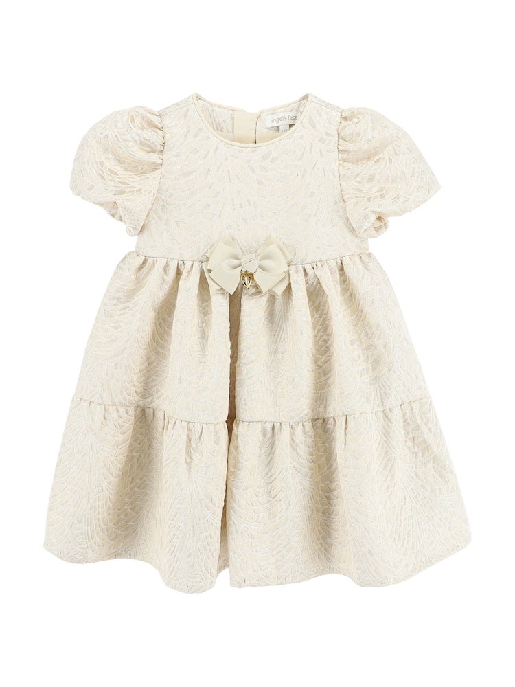 Rochie cu etaje din jacquard Angels Face Aur - Imaginea 5 din 5