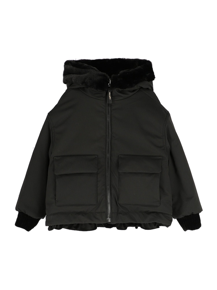 Angels Face Black Cathleen Reversible Hooded Coat - Image 4 of 4 Angels Face Black Cathleen Reversible Hooded Coat - Image 4 of 4
