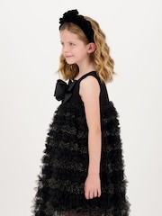 Angels Face Black Donna Ruffle Dress - Image 3 of 4
