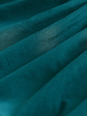 Laura Ashley Teal Blue Lace Strap 100% Cotton Maxi Dress - Image 14 of 15