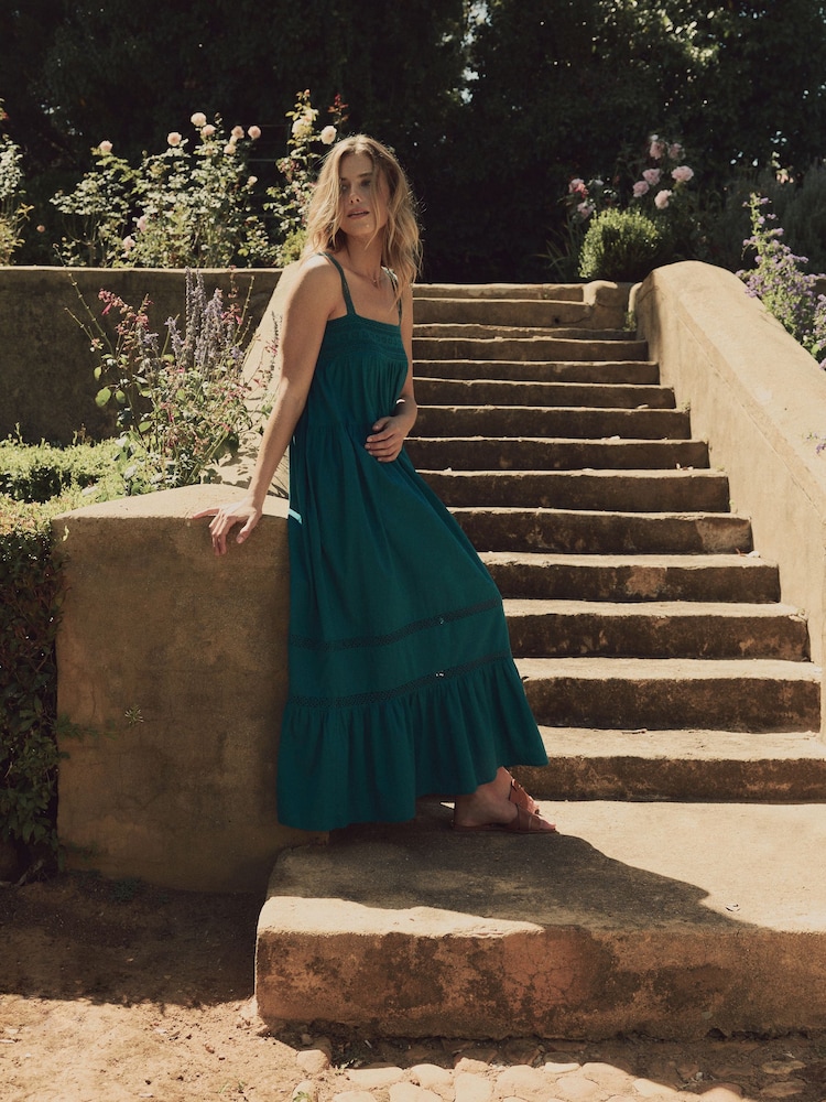 maxi dress laura ashley Laura Ashley Floral Cotton Maxi Dress