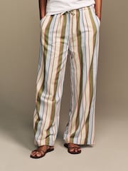 Laura Ashley Holiday Stripe Wide Leg Trousers - Imagen 2 de 8