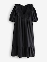 Laura Ashley Robe brodée à volants 100% coton - Image 10 de 12