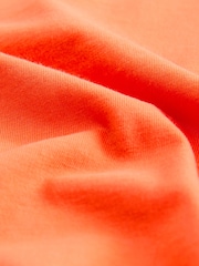 Laura Ashley Coral Pink Broderie Frill 100% Cotton T-Shirt - Image 8 of 9
