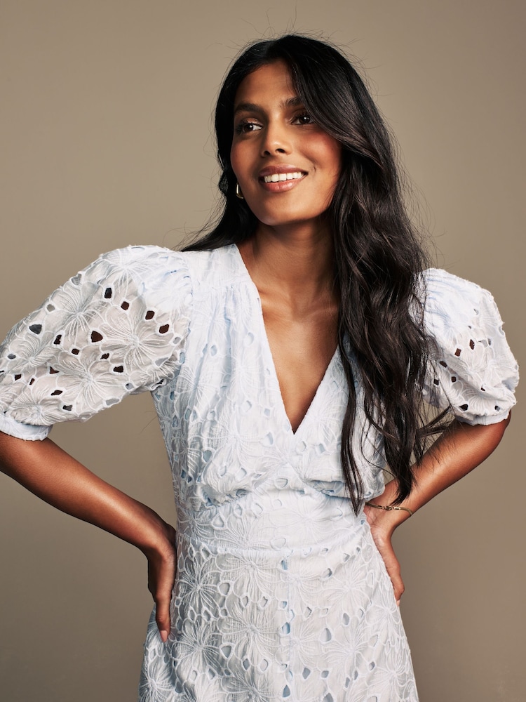 Buy Laura Ashley Blue Floral Print Lace Midaxi Dress from Next Belgium Buy Laura Ashley Blue Floral Print Lace Midaxi Dress from Next Belgium