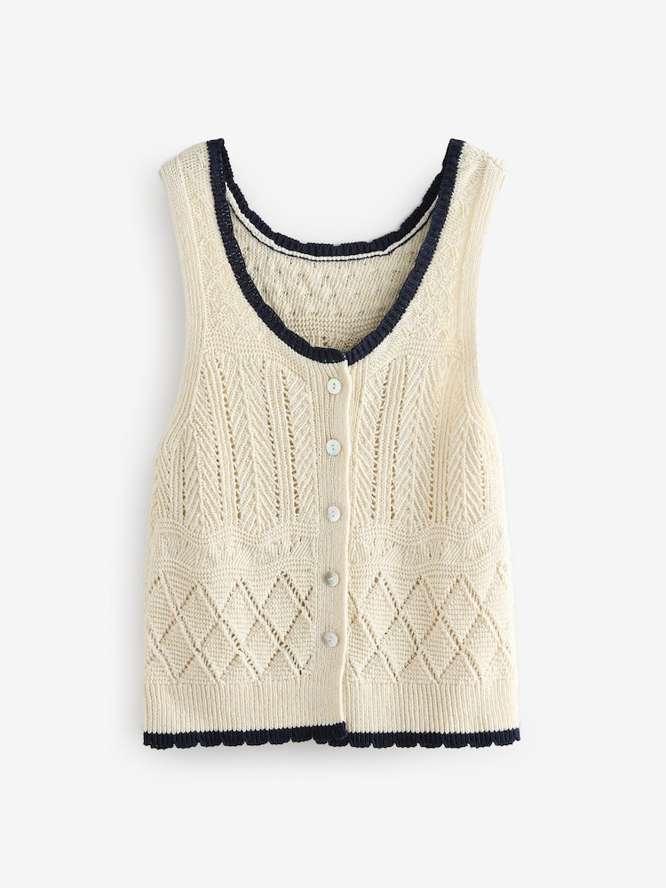 Laura Ashley Haut en maille au crochet - Image 6 of 8