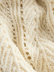 Laura Ashley Cream Crochet Knitted Top - Image 8 of 8