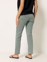 M&Co Petite Wash Straight Leg Jeans - תמונה 3 מתוך 5