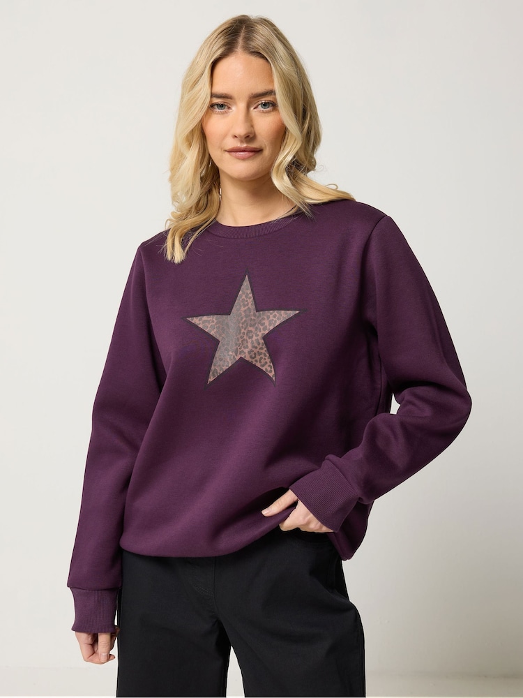 Felpa Varsity Animal Star di M&Co - Immagine 1 di 6