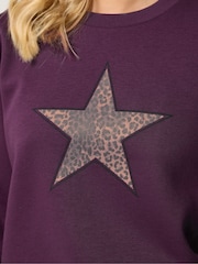 Felpa Varsity Animal Star di M&Co - Immagine 4 di 6