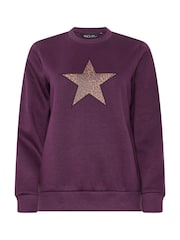 Felpa Varsity Animal Star di M&Co - Immagine 5 di 6