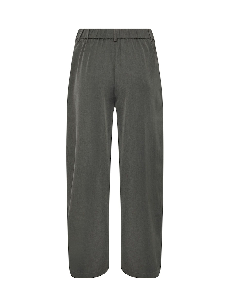 Grau - PixieGirl Petite Wickelhose mit weitem Bein und Falten - Bild 6 von 6 Grau - PixieGirl Petite Wickelhose mit weitem Bein und Falten - Bild 6 von 6