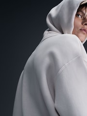 Neutrale Farbe - Nike Phoenix Oversize-Hoodie mit Mini-Swoosh und durchgehendem Reißverschluss aus Fleece - Bild 6 von 6