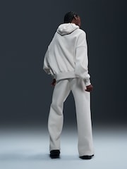 Nike Light Wood Natural Phoenix Fleece High Waisted Wide Leg Joggers - Image 2 of 5