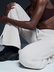 Nike Light Wood Natural Phoenix Fleece High Waisted Wide Leg Joggers - Image 3 of 5