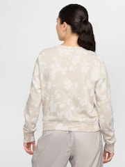 Nike Light Wood Natural Sportswear French Terry Floral Print Crew-Neck Sweatshirt - Image 2 of 3