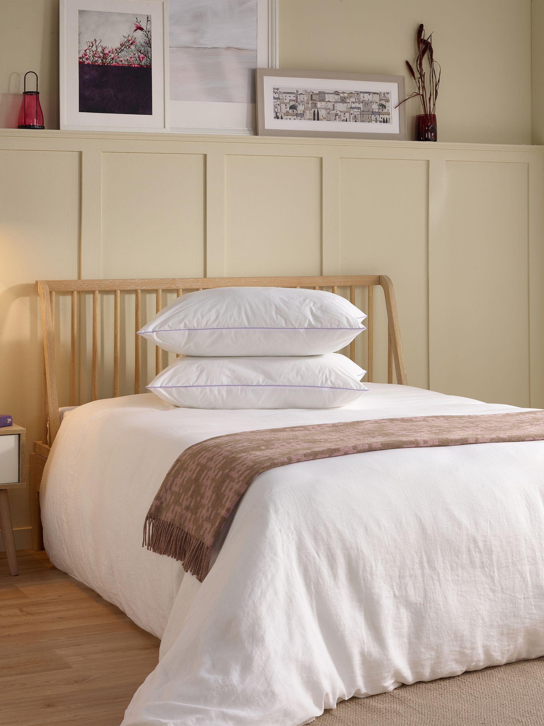 Slumberdown 2 Pack Comfy 100 Cotton Pillows