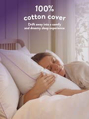 Slumberdown 2 Pack Comfy 100% Cotton Pillows - Image 4 of 8
