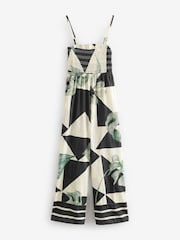 Monochrome Shirred Bandeau Jumpsuit - Image 7 of 9