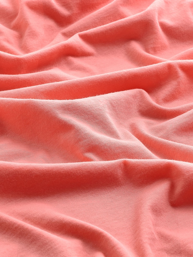 Pink Ruffle Sleeve 100% Cotton Midi Dress - Image 7 of 7