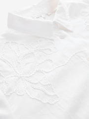 White Textured Cornelli Cover-Up Shirt - Image 8 of 8