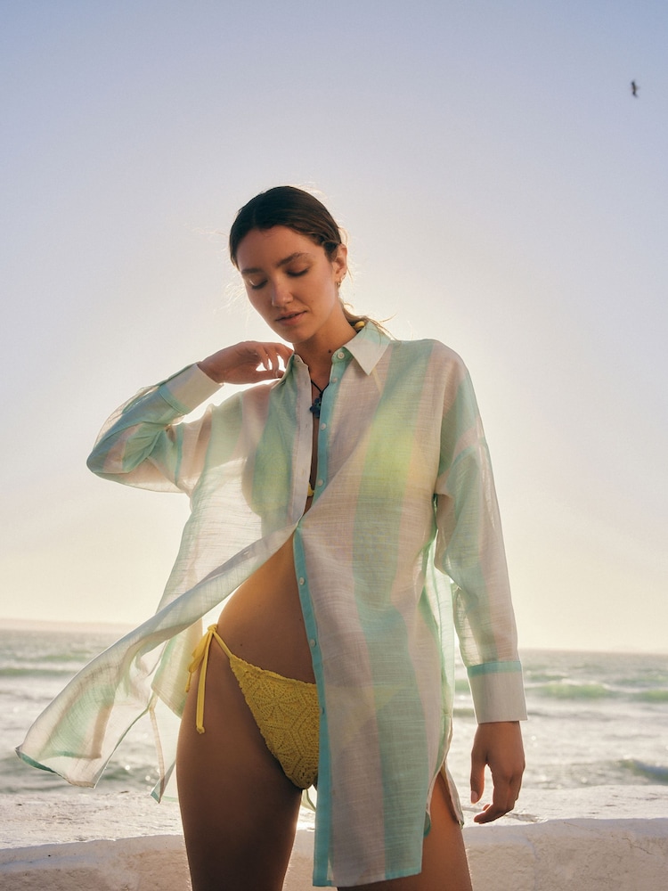 Vert à la menthe - Chemise de plage  - Image 4 of 9