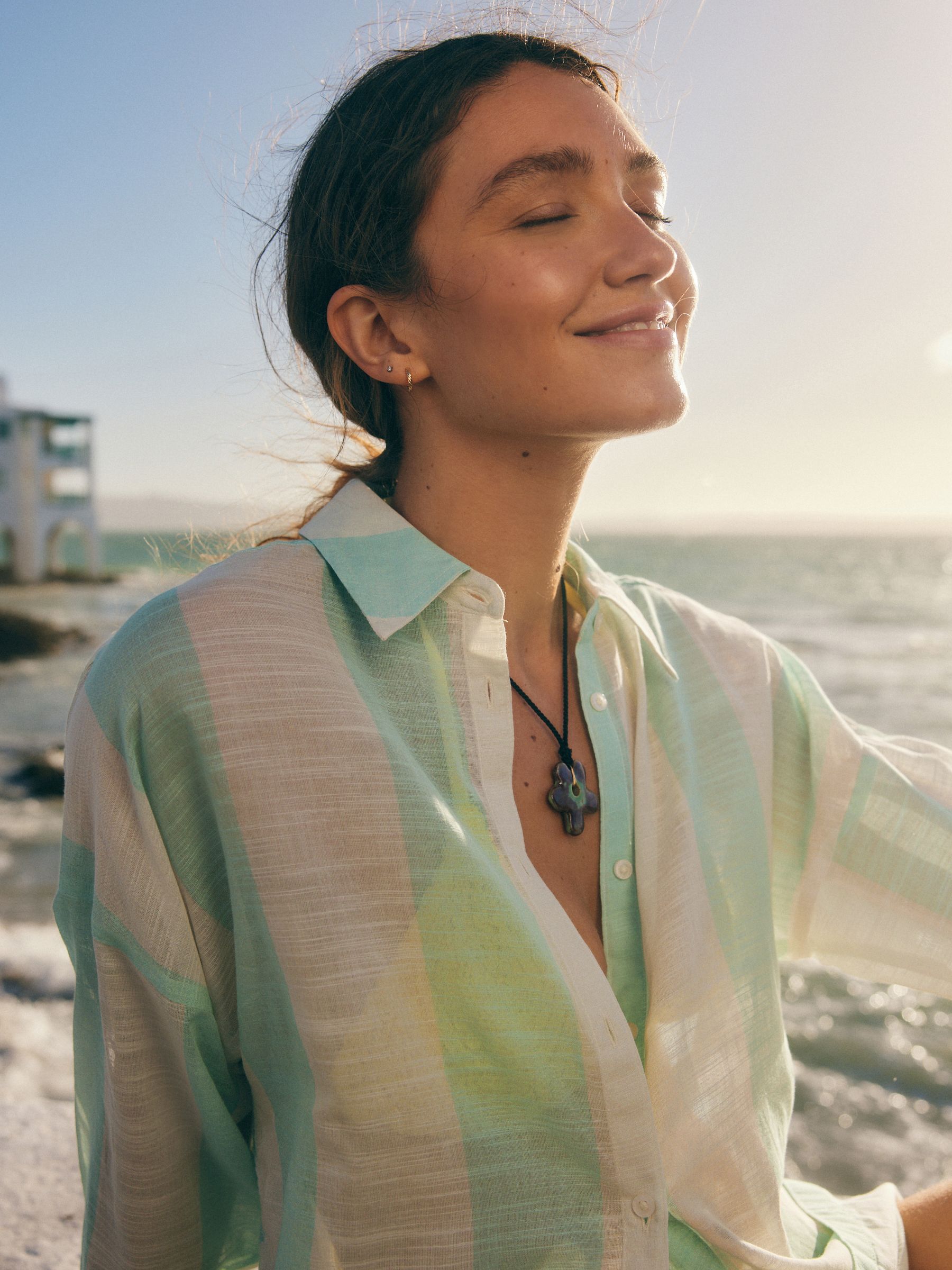Buy Mint Green Beach Shirt Cover-Up from Next Luxembourg