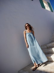 Blue Maxi Summer Dress Containing TENCEL™? lyocell - Image 2 of 9