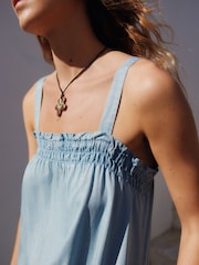 Blue Maxi Summer Dress Containing TENCEL™? lyocell - Image 5 of 9
