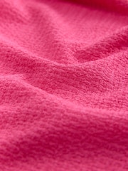 Pink Textured Tie Waist T Dress - Image 7 of 7