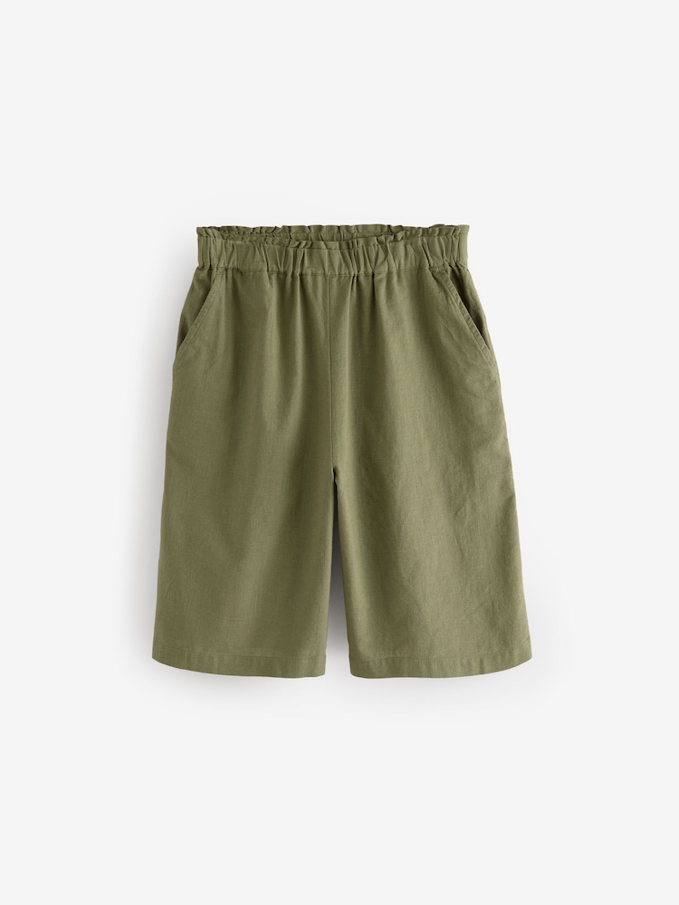 ירוק חאקי - 100% Cotton Bermuda Shorts - Image 5 of 7