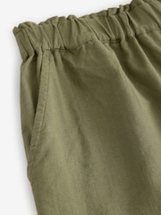 Khaki Green 100% Cotton Bermuda Shorts - Image 7 of 7