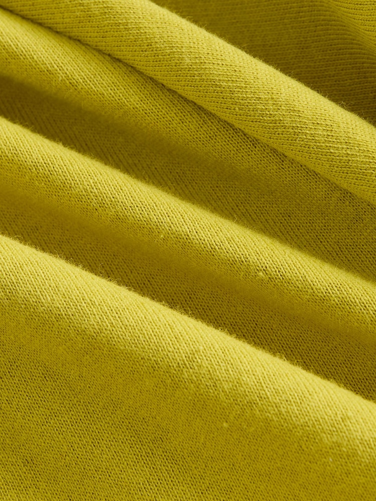 Lime Green 100% Cotton Twist Short Sleeve T Dress - Image 7 of 7